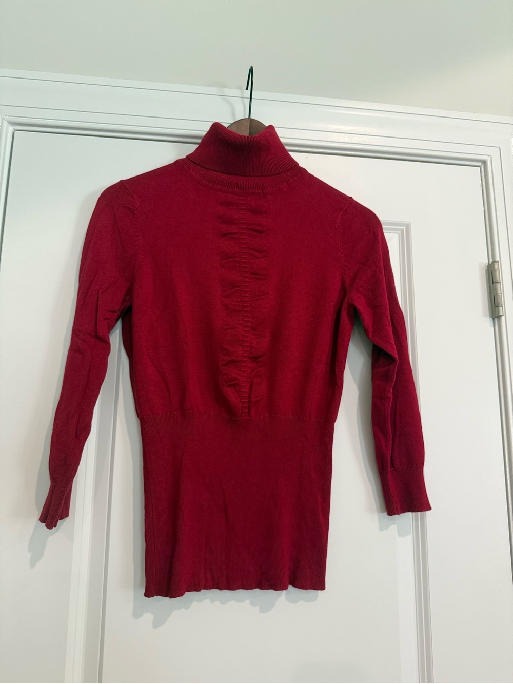 Express Deep Red Turtleneck Sweater